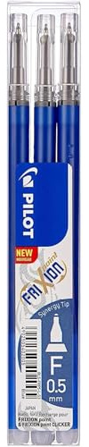 Pilot FriXion Erasable Point Refill - 0.5mm Synergy Tip - Blue Ink - Pack of 3