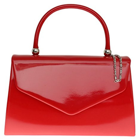 Girly Handbags Glänzender Hartschalenkoffer - Rot