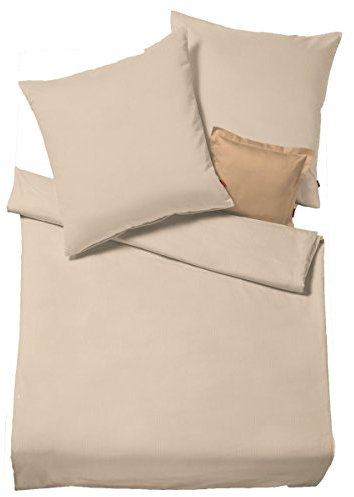 Fleuresse Flanell-Bettwäsche, beige, 155 x 220 cm