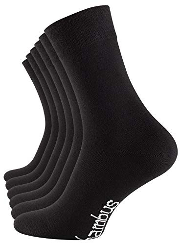 Vincent Creation Bambus Socken für Damen und Herren, Weiche & Atmungsaktive Bambussocken im 6er oder 9er Pack, Schwarz, Beige, Marineblau, Mix