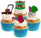 Gardening / Gardener Collection Edible Stand Up Wafer Paper Cake Toppers (12 Pack)