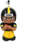 Party Animal NFL Pittsburgh Steelers Big Sip 3D-Wasserflasche, 473 ml, Schwarz