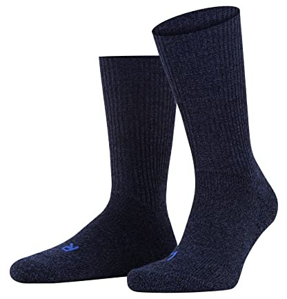 FALKE Unisex Socken Walkie Ergo U So Wolle Funktionsmaterial einfarbig 1 Paar, Blau Jeans 6670, 42-43