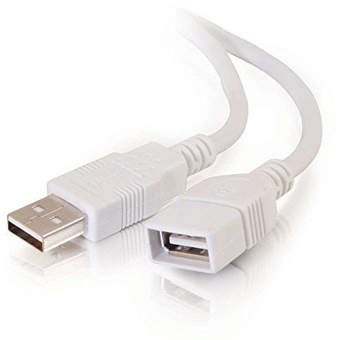 C2G 81572 3M USB 2.0 A Male to USB 2.0 A Female White USB Extension Cable