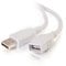 C2G 81572 3M USB 2.0 A Male to USB 2.0 A Female White USB Extension Cable