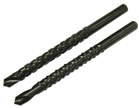 Faithfull RRASPS - Punte per trapano con raspa e lime, 6,5 x 90 mm