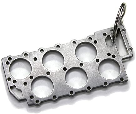 DUB SPENCER 6-Zylinder VR ZYLINDERKOPFDICHTUNG Schlüsselanhänger aus Edelstahl Typ 53i MK 1 2 3 4 5 Anhänger