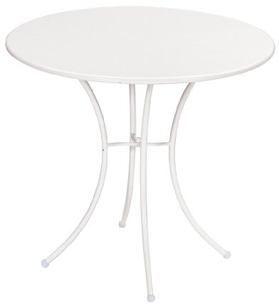 Emu 309062300 Pigalle Tisch 906, ø 80 cm, pulverbeschichteter Stahl, matt weiss