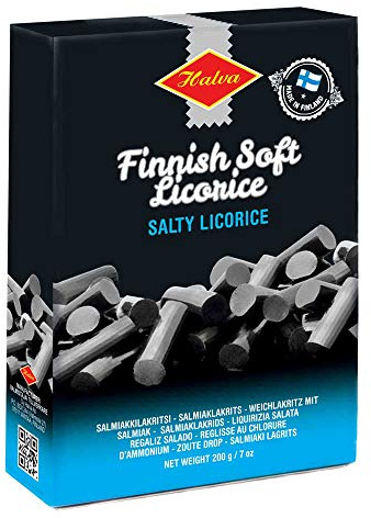 Finnische Soft Salmiak | Lakritz Stäbchen | 2 x 200g
