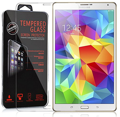 Cadorabo Pellicola Protettiva compatibile con Samsung Galaxy Tab S (8,4 Zoll) in ELEVATA TRASPARENZA - Vetro di protezione del display (Tempered) con durezza 9H con compatibilità 3D touch