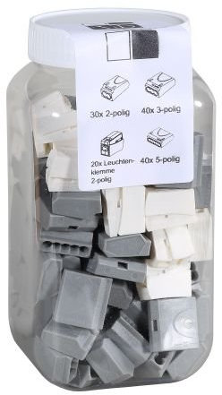ViD® Steckklemmen I Verbindungsklemmen GRAU- Box 1-2,5 mm² 130 Stück