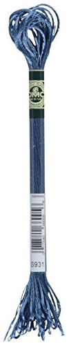 Dmc Satin Floss 8.7Yd-Antique Blue