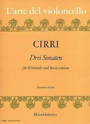 3 Sonaten. Violoncello, Klavier