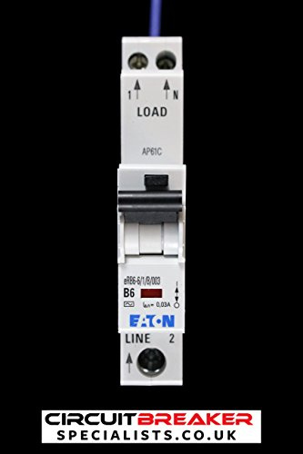 MEM Eaton 6 amp RCBO EAD6BH30C 30ma MCB/RCD B Type
