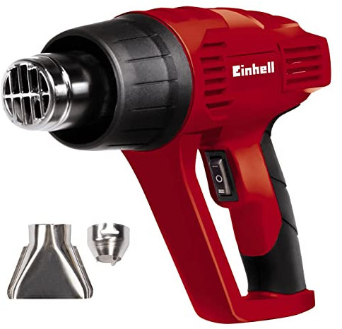 Einhell 4520184 TC-HA 2000/1 Pistola termica elettrica | Pistola ad aria calda con doppie impostazioni di calore per sverniciatura, applicazione vinile, artigianato, resina, include ugelli larghi e