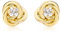 CARISSIMA Damen-Ohrstecker 9 Karat 375 Gelbgold Cubic Zirkonia Spanish Style 1.57.0213