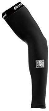 Santini 365 Totem - Manguitos de Ciclismo para Hombre, Color Negro, Talla XS/S