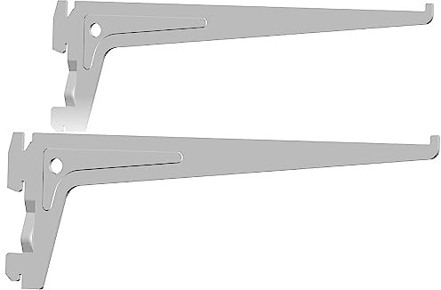 Element System PRO-TRÄGER - Sicherheitsträger mit 2 Einhängehaken und Aushängesicherung - 250 mm, Stahl, Weiß, 2 Stk.