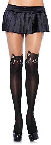 Leg Avenue Collant Opaque Chat Noir