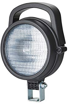 HELLA - Halogen-Arbeitsscheinwerfer - Torero 5760 - 12/24V - Anbau/geschraubt - stehend/schwenkbarer Montagebügel - weitreichende Ausleuchtung - Stecker: Flachstecker - 1G3 005 760-011