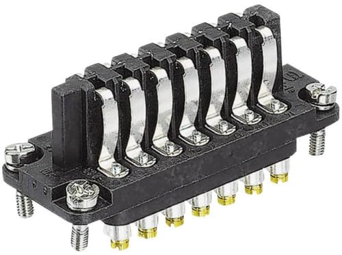 Harting 9700142811 Staf 14 Federeinsatz I Hochstrom 40A I Temperaturbereich -40°C bis +125°C I Kontaktmaterial Kupferlegierung I Schutzart IP65 I Lebensdauer 500 Steckzyklen | Industriesteckverbinder Buchseneinsatz, 10A Stromstärke, Kupferlegierung, -40 bis +100°C, min. 500 Steckzyklen, IP65