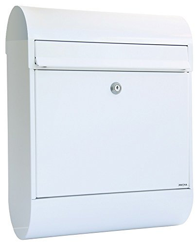 Renz 866010DE MEFA Ruby 866 Boîte aux lettres avec serrure de sécurité Blanc 450 x 350 x 150 mm