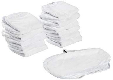 LTWHOME Microfibre Main Floor Cleaning Cloths Mop Pads Suitable for Morphy Richards 9 in 1 720020 720021 720022 720023 720502,2 in 1 70495 Steam Cleaner (Pack of 12)