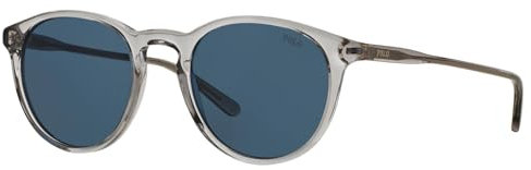 Polo Ralph Lauren 0PH4110 Occhiali da Sole, Grigio (Shiny Semi Trasp Grey/Darkbluee), 50 Unisex-Adulto