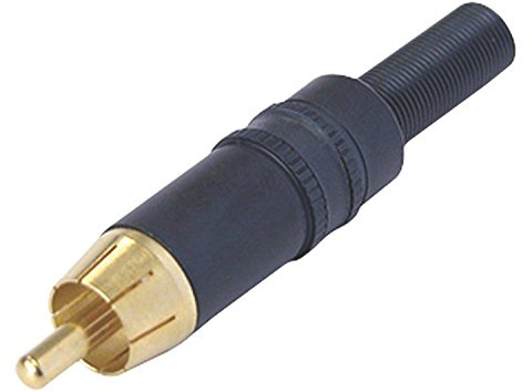 NYS373 Phono Plug with Gold Plated Contacts and Colour Coded Ring