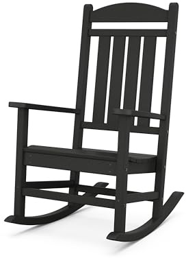 POLYWOOD Presidential Rocking Chair in Black