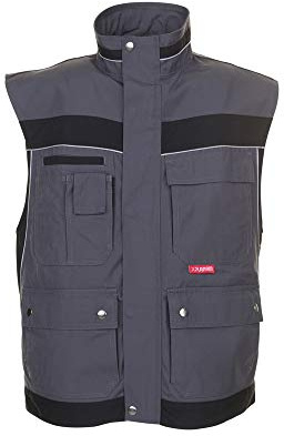 Planam Herren Plaline Weste Weste Plaline Größe S in schwarz/zink (1er Pack)