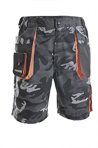 Herren Shorts camouflage/schwarz/orange Größe 56