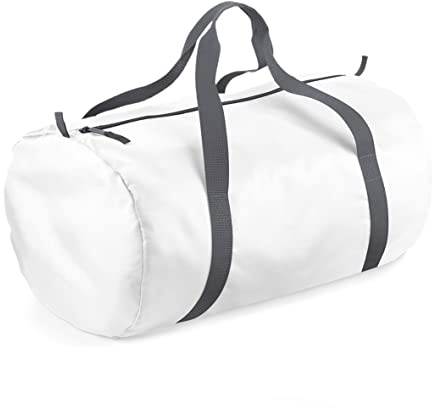 BagBase BG150 Packaway Barrel Bag - White