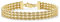 CARISSIMA Women's 9ct Yellow Gold 3 Strand Rope Bracelet of 18cm/7