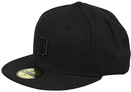 New Era Detroit Tigers MLB Black on Black 59Fifty Basecap - 7-56cm (M)