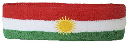 Flaggenfritze® Stirnband mit Kurdistan Flagge
