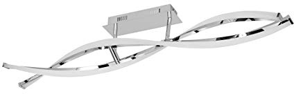 WOFI 9152.02.01.6000 A Deckenleuchte, Metall, 25 W, Integriert, Silber, 101 x 16.5 x 15 cm