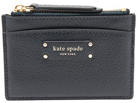 Kate Spade Small Zip Card Holder Tuscansun Wallet Coin Purse Business Credit Card Holder Case Petro Blue