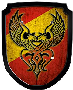 Wappenschild Phönix rot