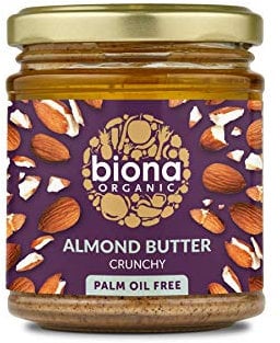 Biona Almond Butter Crunchy Organic, 170g