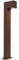 Qazqa - Industrie I Vintage I Industrie I Vintage I stehende Außenlampe rostbraun 65 cm IP44 - Baleno I Außenbeleuchtung - Aluminium Länglich - LED geeignet GU10