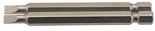Draper 64295 4.5mm 1/4 Hex Plain Slot Insert Bit 75mm Long (2 Piece)