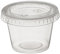 Polar Ice 160 Jello Shot Soufflé-Tassen mit Deckel, 28 ml, durchscheinend