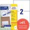 AVERY Zweckform 6176 Universal Etiketten (50 plus 10 Klebeetiketten extra, 210x148mm auf A4, bedruckbare Versandetiketten, selbstklebende Versandaufkleber mit ultragrip, DHL) 30 Blatt, weiß