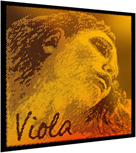 Pirastro Evah Pirazzi 4/4 Gold Saitensatz für Viola mit mittlerer Stärke, Premium-Saiten aus feinem, flexiblem Synthetikkern, Kugelend-Saiten, Ersatzzubehör für Profis und Studenten Viola Spieler