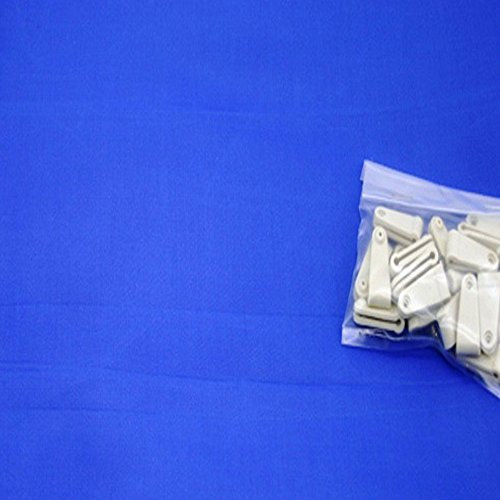 Sonnensegel für Seilspannmarkise Pergola Wintergarten Beschattung Laufhaken, Farbe Größe:Blau 4.20x1.45m