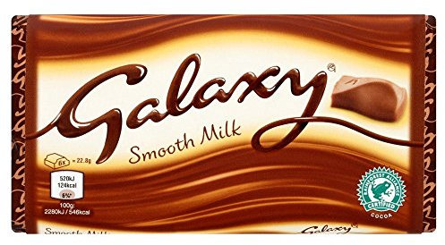 Galaxy - Tablette de chocolat au lait - lot de 4 tablettes de 100 g