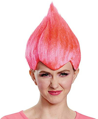 Trolls Pink Wild & Wacky Vibrant Costume Wig Adult