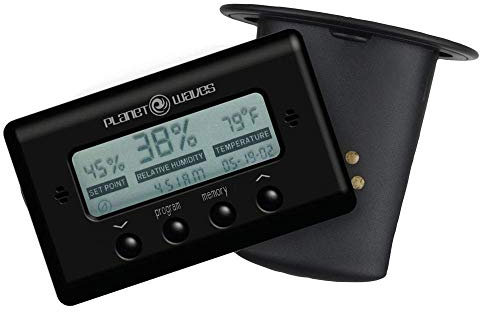 Planet Waves Humidifier with Digital Humidity and Temperature Sensor for Acoustic Guitar