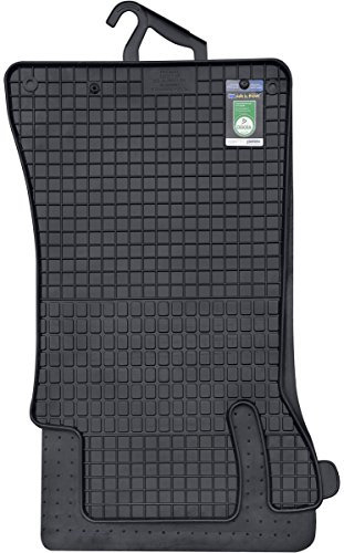 PETEX 46010 Gummimatten für passend für C-Klasse (W203) ab 04/2000-02/2007 Fußmatten schwarz 4-teilig